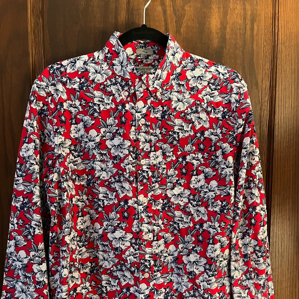 JCrew floral button down